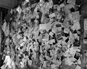 The notice board at the 'Osteria Senza Oste'